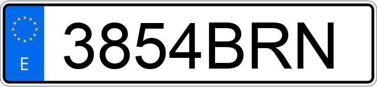 Numer rejestracyjny 3854BRN posiada SEAT IBIZA