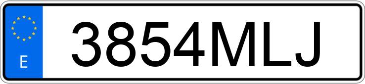 Numer rejestracyjny 3854MLJ posiada MERCEDES AROCS