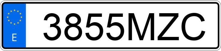 Numer rejestracyjny 3855MZC posiada BMW X2