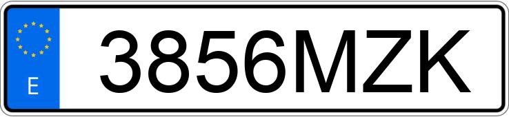 Numer rejestracyjny 3856MZK posiada CUPRA LEON Numer rejestracyjny 3856MZK posiada CUPRA LEON