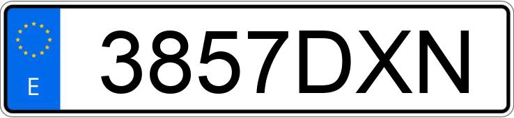 Numer rejestracyjny 3857DXN posiada BMW SERIE 5