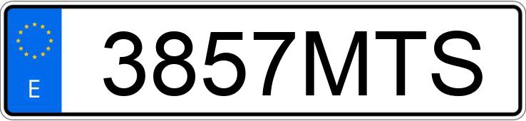 Numer rejestracyjny 3857MTS posiada DACIA SANDERO