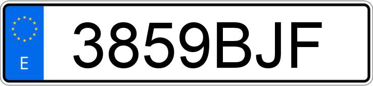 Numer rejestracyjny 3859BJF posiada MITSUBISHI GALANT