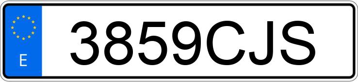 Numer rejestracyjny 3859CJS posiada RENAULT GRAND ESPACE