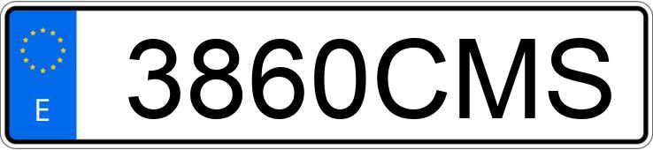 Numer rejestracyjny 3860CMS posiada SEAT LEON