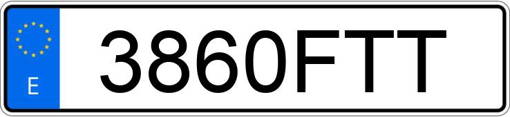 Numer rejestracyjny 3860FTT posiada ALFA ROMEO 147