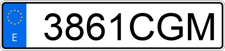 Numer rejestracyjny 3861CGM posiada SEAT LEON