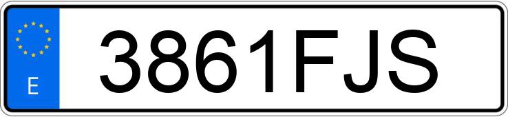 Numer rejestracyjny 3861FJS posiada MERCEDES C (203)