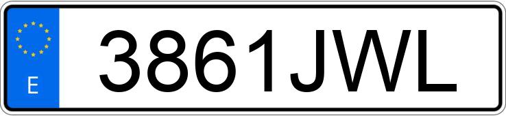 Numer rejestracyjny 3861JWL posiada AUDI A3 Numer rejestracyjny 3861JWL posiada AUDI A3