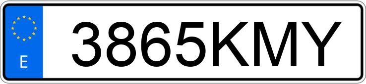 Numer rejestracyjny 3865KMY posiada SEAT LEON