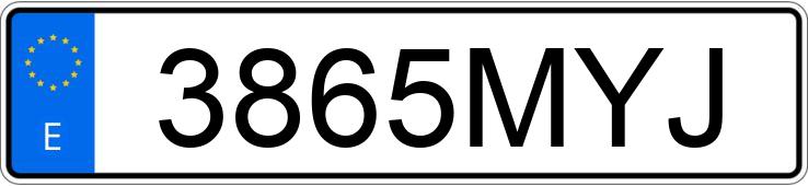 Numer rejestracyjny 3865MYJ posiada TOYOTA C-HR