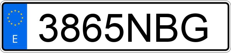 Numer rejestracyjny 3865NBG posiada BMW X1