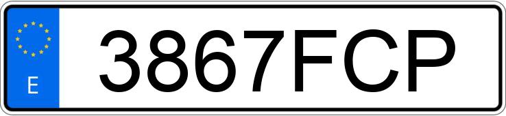 Numer rejestracyjny 3867FCP posiada AUDI A3 SPORTBACK Numer rejestracyjny 3867FCP posiada AUDI A3 SPORTBACK