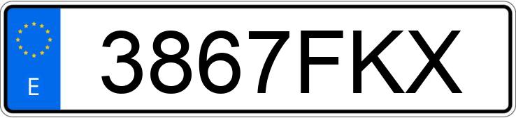 Numer rejestracyjny 3867FKX posiada SEAT IBIZA Numer rejestracyjny 3867FKX posiada SEAT IBIZA