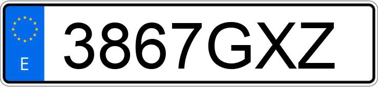 Numer rejestracyjny 3867GXZ posiada SEAT LEON