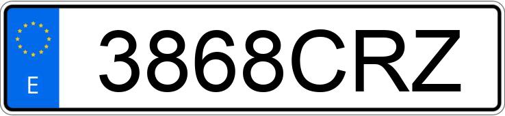 Numer rejestracyjny 3868CRZ posiada SEAT IBIZA