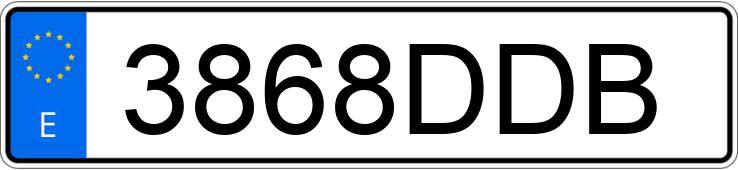 Numer rejestracyjny 3868DDB posiada CITROEN XSARA