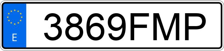 Numer rejestracyjny 3869FMP posiada FORD FOCUS