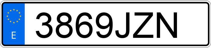 Numer rejestracyjny 3869JZN posiada PEUGEOT BOXER