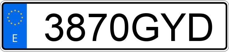 Numer rejestracyjny 3870GYD posiada OPEL ASTRA Numer rejestracyjny 3870GYD posiada OPEL ASTRA