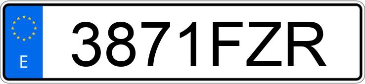 Numer rejestracyjny 3871FZR posiada BMW SERIE 3