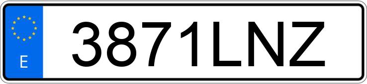 Numer rejestracyjny 3871LNZ posiada MERCEDES A (176)