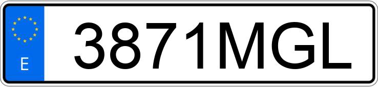 Numer rejestracyjny 3871MGL posiada BMW IX1