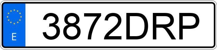 Numer rejestracyjny 3872DRP posiada FORD MONDEO