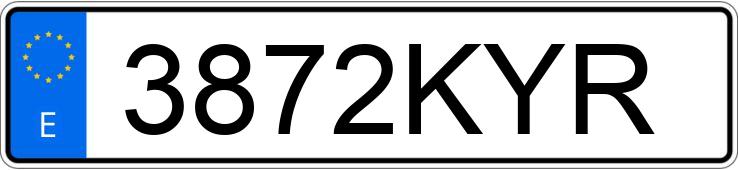 Numer rejestracyjny 3872KYR posiada HONDA CIVIC Numer rejestracyjny 3872KYR posiada HONDA CIVIC