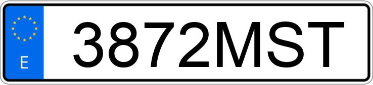Numer rejestracyjny 3872MST posiada Seat Ibiza