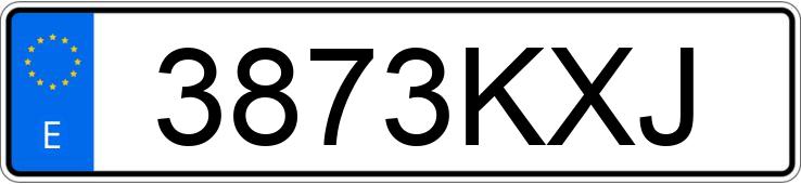 Numer rejestracyjny 3873KXJ posiada FIAT 500 Numer rejestracyjny 3873KXJ posiada FIAT 500