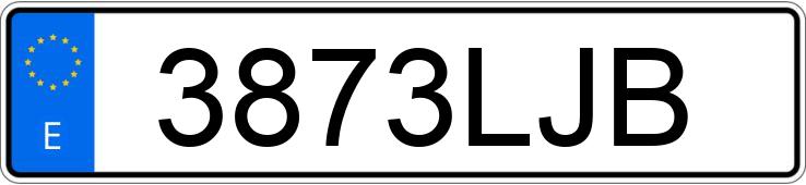 Numer rejestracyjny 3873LJB posiada RENAULT TRAFIC