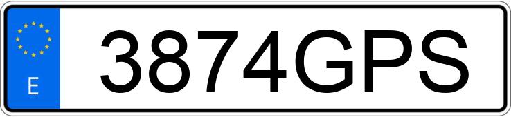 Numer rejestracyjny 3874GPS posiada FORD FOCUS