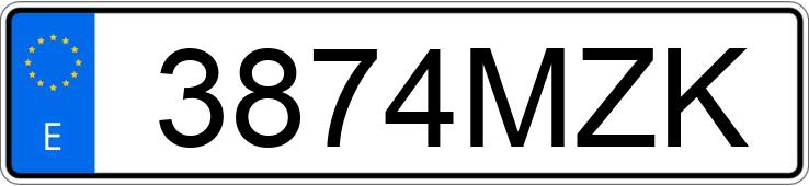 Numer rejestracyjny 3874MZK posiada CUPRA LEON