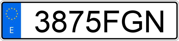 Numer rejestracyjny 3875FGN posiada JEEP GRAND CHEROKEE