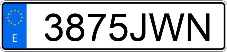 Numer rejestracyjny 3875JWN posiada PEUGEOT 5008