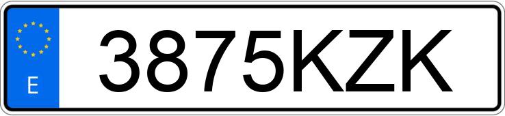 Numer rejestracyjny 3875KZK posiada MASERATI LEVANTE