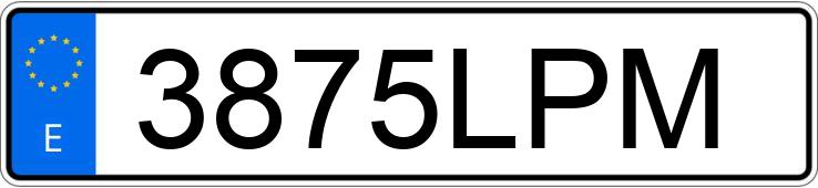 Numer rejestracyjny 3875LPM posiada PEUGEOT RIFTER Numer rejestracyjny 3875LPM posiada PEUGEOT RIFTER