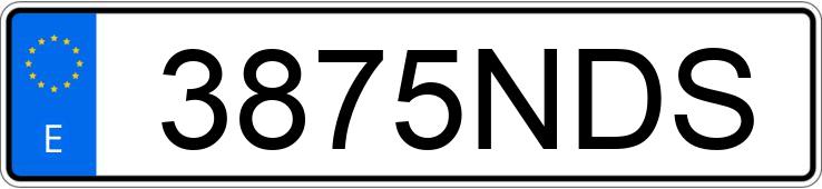 Numer rejestracyjny 3875NDS posiada SEAT LEON