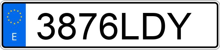 Numer rejestracyjny 3876LDY posiada MERCEDES CLA (118)