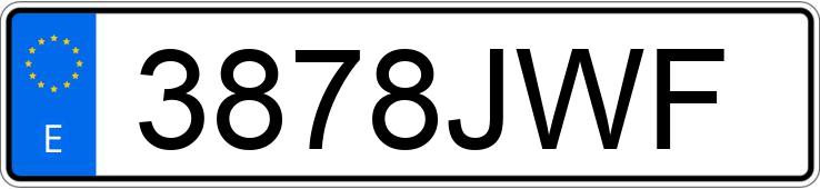 Numer rejestracyjny 3878JWF posiada BMW X5