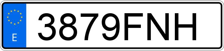 Numer rejestracyjny 3879FNH posiada BMW SERIE 3