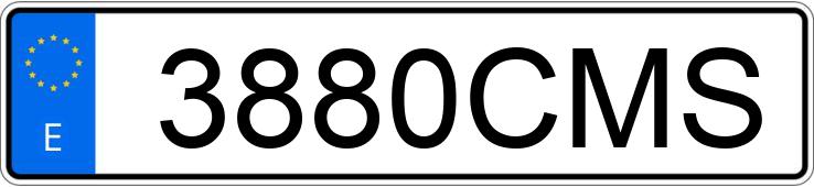 Numer rejestracyjny 3880CMS posiada RENAULT MEGANE