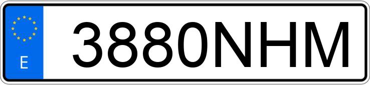 Numer rejestracyjny 3880NHM posiada MERCEDES GLB (247)