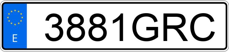 Numer rejestracyjny 3881GRC posiada AUDI Q5