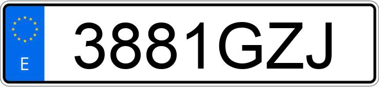 Numer rejestracyjny 3881GZJ posiada CITROEN C4