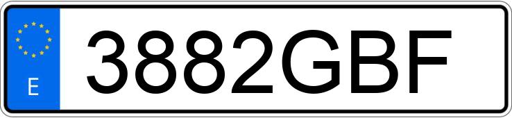 Numer rejestracyjny 3882GBF posiada KIA CEED