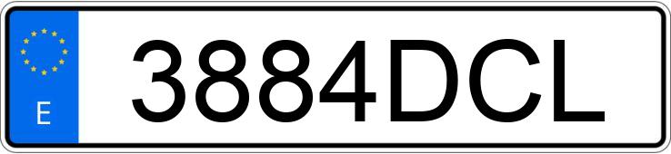 Numer rejestracyjny 3884DCL posiada BMW X5