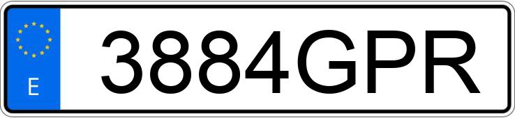 Numer rejestracyjny 3884GPR posiada BMW SERIE 3