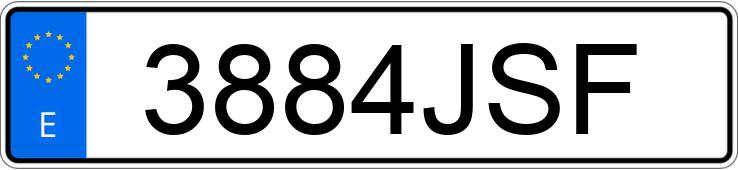 Numer rejestracyjny 3884JSF posiada MERCEDES CLA (117)